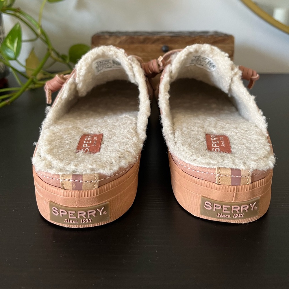 Sperry Light pink leather slip on sneakers. Size 6 - Picture 4 of 9